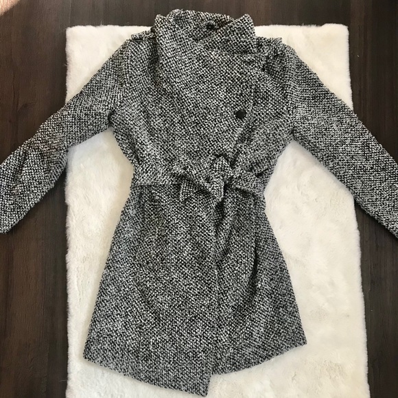 GUESS Wool Blend Winter Midi Coat - Picture 6 of 10
